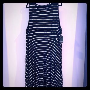 Plus Size 28 Shark Bite Striped Dress!